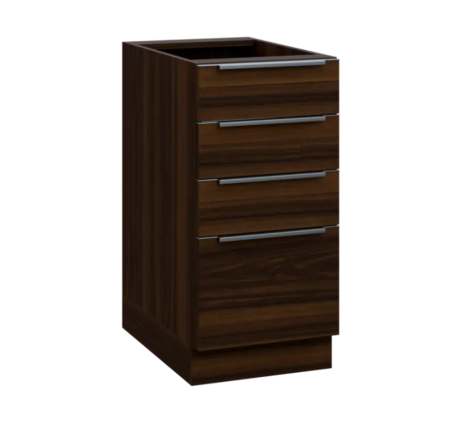 SIS - 4Z41 spodní skříňka, 4-zásuvková, 870x400x600, ořech královský